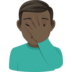 Man Facepalming: Dark Skin Tone Emoji Copy Paste ― 🤦🏿‍♂ - joypixels
