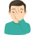 Man Facepalming: Light Skin Tone Emoji Copy Paste ― 🤦🏻‍♂ - joypixels