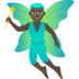 Man Fairy: Dark Skin Tone Emoji Copy Paste ― 🧚🏿‍♂ - joypixels