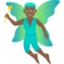 Man Fairy: Medium-dark Skin Tone Emoji Copy Paste ― 🧚🏾‍♂ - joypixels