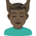Man Getting Massage: Dark Skin Tone Emoji Copy Paste ― 💆🏿‍♂ - joypixels