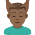 Man Getting Massage: Medium-dark Skin Tone Emoji Copy Paste ― 💆🏾‍♂ - joypixels