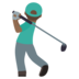 Man Golfing: Medium-dark Skin Tone Emoji Copy Paste ― 🏌🏾‍♂ - joypixels
