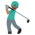 Man Golfing: Medium Skin Tone Emoji Copy Paste ― 🏌🏽‍♂ - joypixels