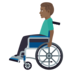 Man In Manual Wheelchair: Medium-dark Skin Tone Emoji Copy Paste ― 👨🏾‍🦽 - joypixels