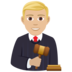 Man Judge: Medium-light Skin Tone Emoji Copy Paste ― 👨🏼‍⚖ - joypixels