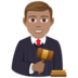 Man Judge: Medium Skin Tone Emoji Copy Paste ― 👨🏽‍⚖ - joypixels