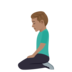 Man Kneeling: Medium Skin Tone Emoji Copy Paste ― 🧎🏽‍♂ - joypixels