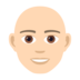 Man: Light Skin Tone, Bald Emoji Copy Paste ― 👨🏻‍🦲 - joypixels