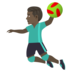 Man Playing Handball: Dark Skin Tone Emoji Copy Paste ― 🤾🏿‍♂ - joypixels