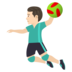 Man Playing Handball: Light Skin Tone Emoji Copy Paste ― 🤾🏻‍♂ - joypixels
