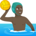 Man Playing Water Polo: Dark Skin Tone Emoji Copy Paste ― 🤽🏿‍♂ - joypixels