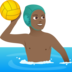 Man Playing Water Polo: Medium-dark Skin Tone Emoji Copy Paste ― 🤽🏾‍♂ - joypixels