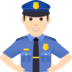 Man Police Officer: Light Skin Tone Emoji Copy Paste ― 👮🏻‍♂ - joypixels