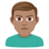 Man Pouting: Medium Skin Tone Emoji Copy Paste ― 🙎🏽‍♂ - joypixels