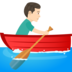 Man Rowing Boat: Light Skin Tone Emoji Copy Paste ― 🚣🏻‍♂ - joypixels