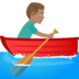 Man Rowing Boat: Medium Skin Tone Emoji Copy Paste ― 🚣🏽‍♂ - joypixels