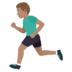 Man Running: Medium Skin Tone Emoji Copy Paste ― 🏃🏽‍♂ - joypixels