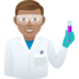 Man Scientist: Medium Skin Tone Emoji Copy Paste ― 👨🏽‍🔬 - joypixels