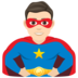 Man Superhero: Light Skin Tone Emoji Copy Paste ― 🦸🏻‍♂ - joypixels