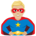Man Superhero: Medium-light Skin Tone Emoji Copy Paste ― 🦸🏼‍♂ - joypixels