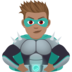 Man Supervillain: Medium Skin Tone Emoji Copy Paste ― 🦹🏽‍♂ - joypixels