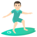 Man Surfing: Light Skin Tone Emoji Copy Paste ― 🏄🏻‍♂ - joypixels