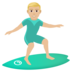 Man Surfing: Medium-light Skin Tone Emoji Copy Paste ― 🏄🏼‍♂ - joypixels