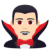 Man Vampire: Light Skin Tone Emoji Copy Paste ― 🧛🏻‍♂ - joypixels
