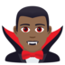 Man Vampire: Medium-dark Skin Tone Emoji Copy Paste ― 🧛🏾‍♂ - joypixels