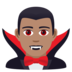 Man Vampire: Medium Skin Tone Emoji Copy Paste ― 🧛🏽‍♂ - joypixels