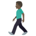 Man Walking: Dark Skin Tone Emoji Copy Paste ― 🚶🏿‍♂ - joypixels
