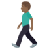 Man Walking: Medium-dark Skin Tone Emoji Copy Paste ― 🚶🏾‍♂ - joypixels
