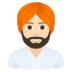 Man Wearing Turban: Light Skin Tone Emoji Copy Paste ― 👳🏻‍♂ - joypixels