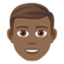 Man: Medium-dark Skin Tone Emoji Copy Paste ― 👨🏾 - joypixels