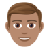 Man: Medium Skin Tone Emoji Copy Paste ― 👨🏽 - joypixels