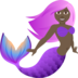 Mermaid: Dark Skin Tone Emoji Copy Paste ― 🧜🏿‍♀ - joypixels