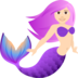 Mermaid: Light Skin Tone Emoji Copy Paste ― 🧜🏻‍♀ - joypixels