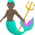 Merman: Dark Skin Tone Emoji Copy Paste ― 🧜🏿‍♂ - joypixels