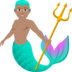 Merman: Medium Skin Tone Emoji Copy Paste ― 🧜🏽‍♂ - joypixels