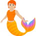 Merperson: Medium-light Skin Tone Emoji Copy Paste ― 🧜🏼 - joypixels