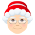 Mrs. Claus: Light Skin Tone Emoji Copy Paste ― 🤶🏻 - joypixels