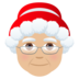 Mrs. Claus: Medium-light Skin Tone Emoji Copy Paste ― 🤶🏼 - joypixels