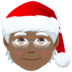 Mx Claus: Medium-dark Skin Tone Emoji Copy Paste ― 🧑🏾‍🎄 - joypixels