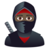Ninja: Dark Skin Tone Emoji Copy Paste ― 🥷🏿 - joypixels