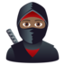 Ninja: Medium-dark Skin Tone Emoji Copy Paste ― 🥷🏾 - joypixels