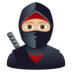 Ninja: Medium-light Skin Tone Emoji Copy Paste ― 🥷🏼 - joypixels