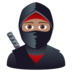 Ninja: Medium Skin Tone Emoji Copy Paste ― 🥷🏽 - joypixels