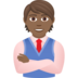 Office Worker: Medium-dark Skin Tone Emoji Copy Paste ― 🧑🏾‍💼 - joypixels