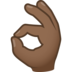 OK Hand: Medium-dark Skin Tone Emoji Copy Paste ― 👌🏾 - joypixels